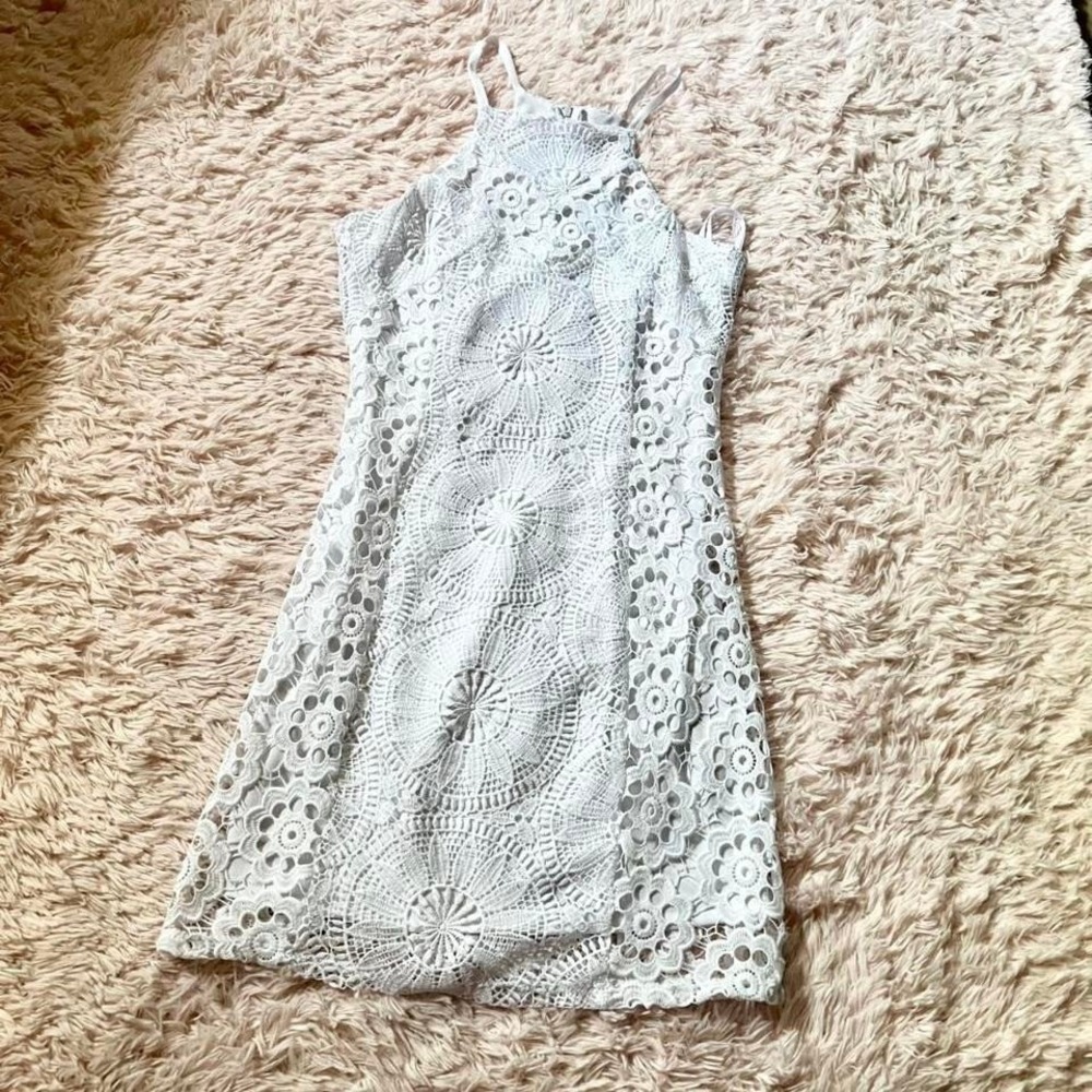 Eyelet Lace Whimsical Fairy Core Bridal Dress Womens S Coquette Twee Soft‎ Girl